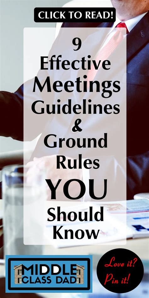 Ground Rules For Effective Meetings Matiod