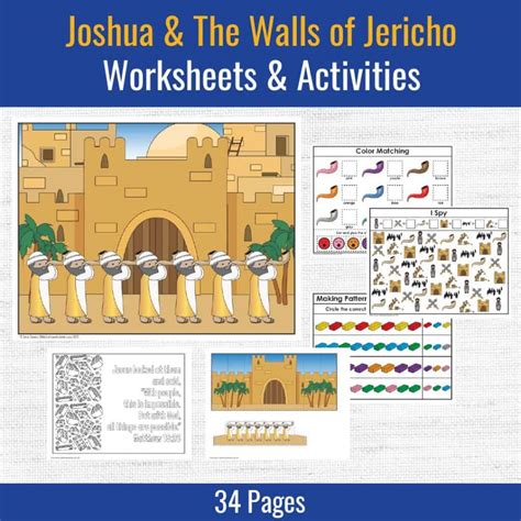 Joshua And The Walls Of Jericho Preschool Bible Activities Bible Crafts Shop