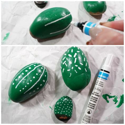 However, there is only one problem. Cactus Painted Rocks with Yarn Pots Tutorial on Moogly