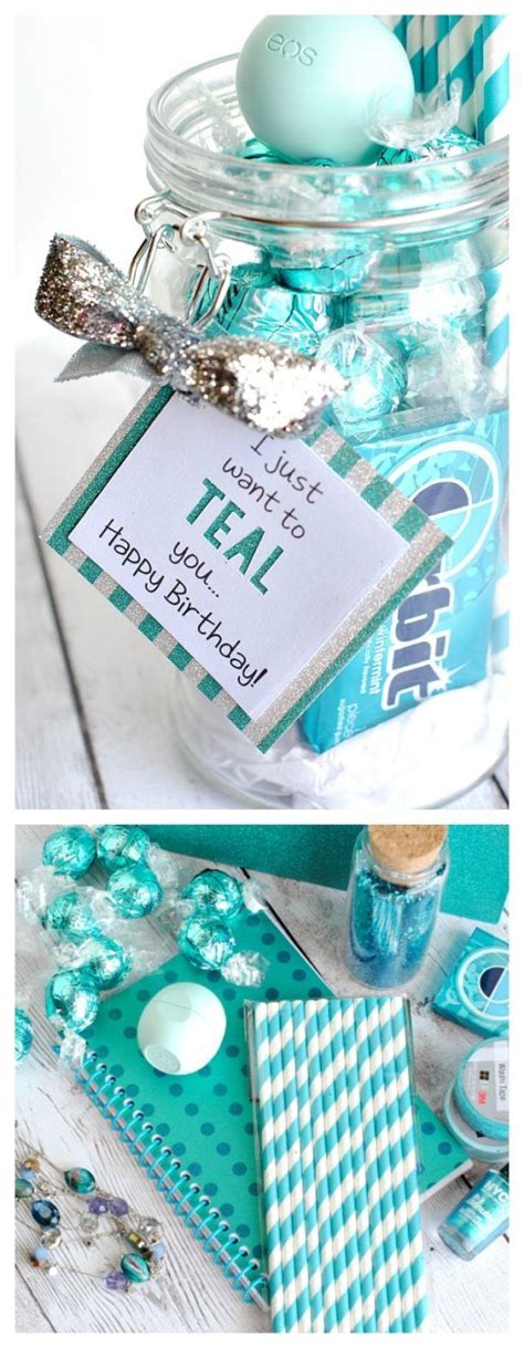 This opens up so many possibilities! Do it Yourself Gift Basket Ideas for all Occassions - Teal Theme Gift Theme Idea with Printable ...