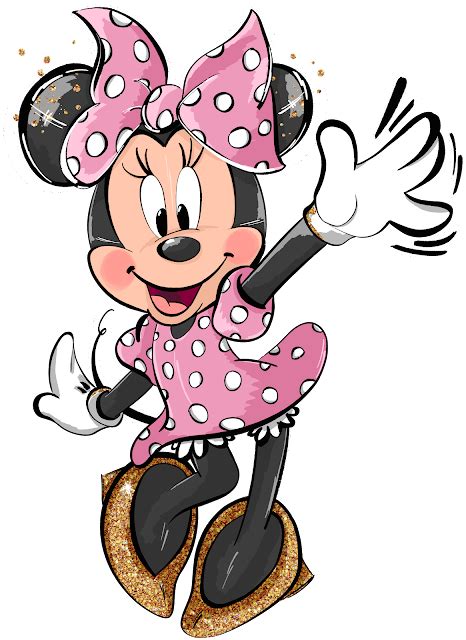 Minnie Watercolor Minnie Mouse Clipart Minnie Watercolor Clipart Minnie