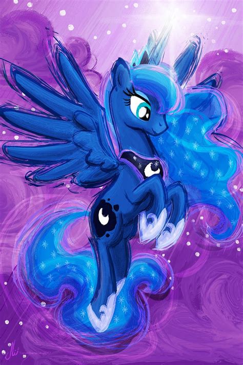 Princess Luna My Little Pony Friendship Is Magic Art Print Etsy