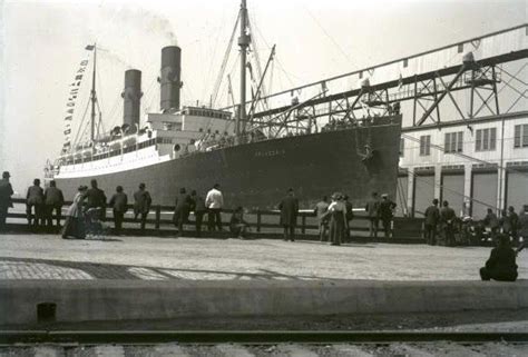 Rms Franconia 1910 1916 Mayo 1911 El Primer Viaje A Boston Franconia Cruise Ship Cunard