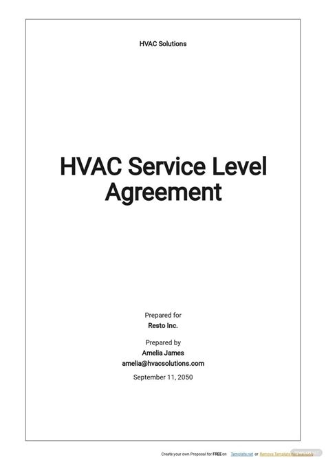 Hvac Contracts Templates