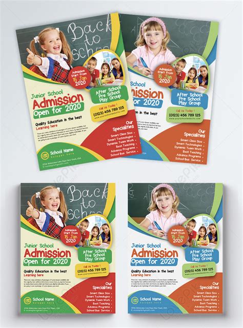 Education Junior School Admission Flyer Template Imagepicture Free