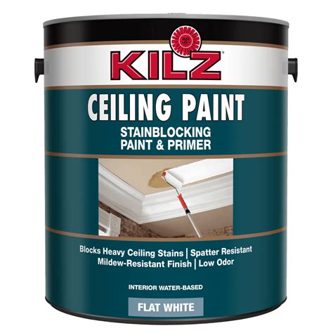 Kilz Stainblocking Interior Ceiling Paint And Primer In One Flat White