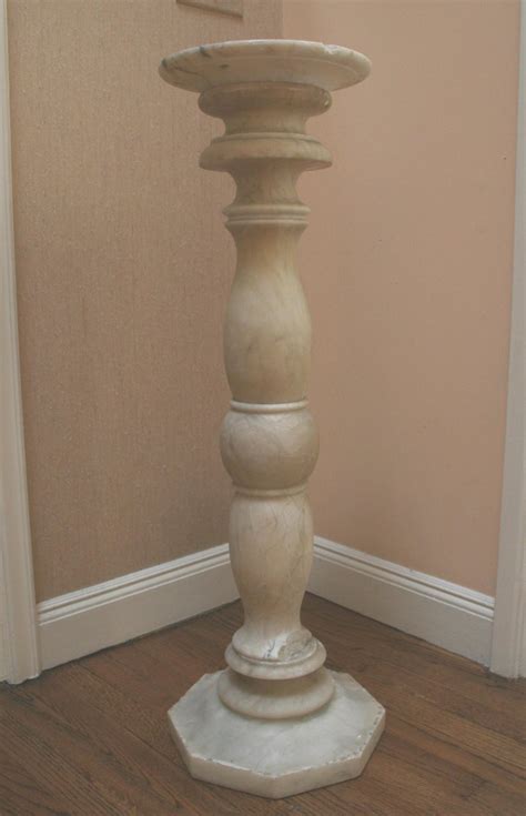 Antique White Marble Pedestal At 1stdibs
