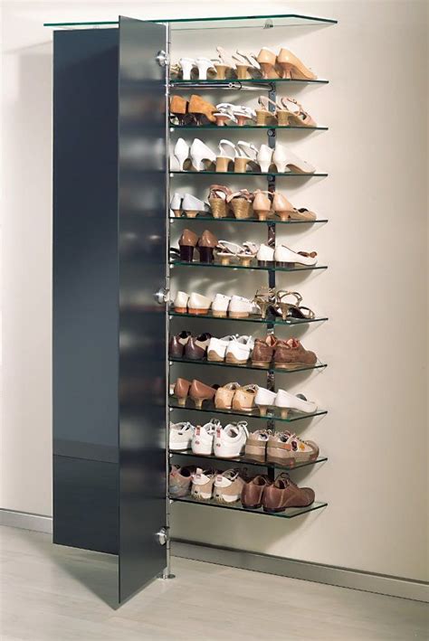 Ikea schuhschränke für jeden raum und jeden geschmack. elegantes Schuh-Wandregal mit Glastüren | Schrank ...