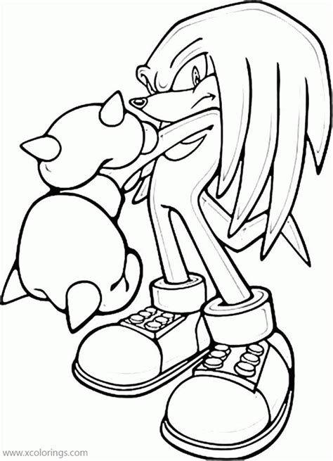 Knuckles Coloring Page From Sonic The Hedgehog XColorings Com