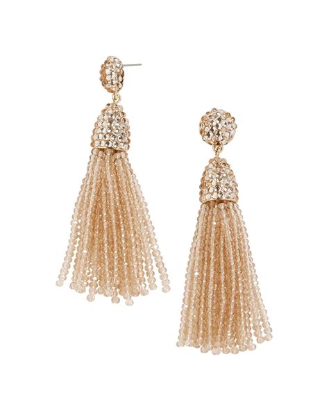 BAUBLEBAR Nynette Tassel Drop Earrings | Tassel drop earrings, Gold tassel earrings, Tassel earrings