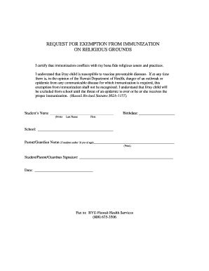 Exceptions by reason of physical condition or religious belief. Editable religious vaccine exemption letter - Fill Out ...