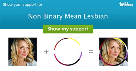 Non Binary Mean Lesbian - Support Campaign | Twibbon