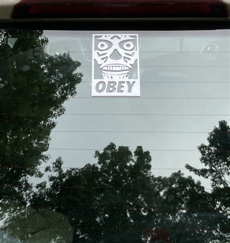 Obey They Live Vinyl Decal Sticker Multi Colors Etsy