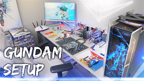 The Ultimate Gundam Pc Desk Setup Youtube