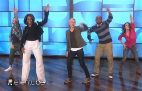 Watch First Lady Michelle Obama Challenges Ellen Degeneres To A Dance Off Video The