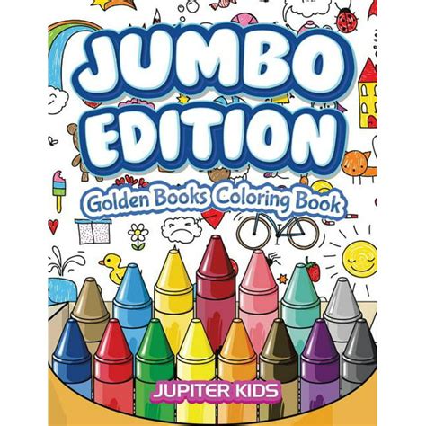 Jumbo Edition Golden Books Coloring Book Paperback