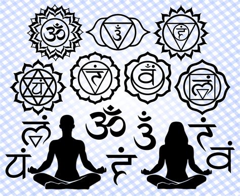 Chakras Svg Chakra Symbols Svg Bundle Namaste Clipart Etsy Sexiz Pix