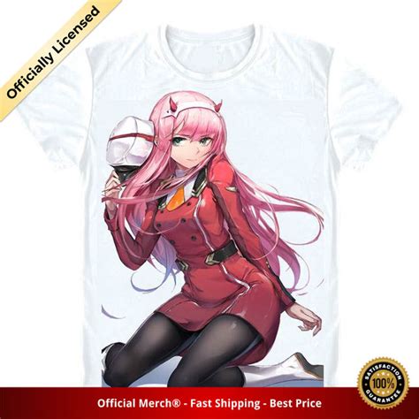 Darling In The Franxx Shirt Zero Two Posing With Hat White Darling In