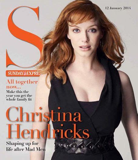 Christina Hendricks Sunday Express Magazine 12 January 2014 Cover
