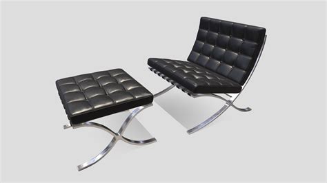 Barcelona Chair 3d Model By Alesandrofrom 7f871ae Sketchfab