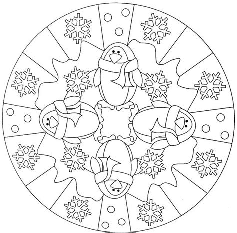 Winter Mandala Coloring Pages At Free Printable