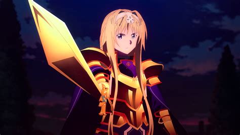 Fond D écran Anime Filles Anime Sword Art Online Alicization Alice Zuberg épée Armure