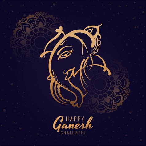 Gold Ganesh Vector Art Icons And Graphics For Free Download