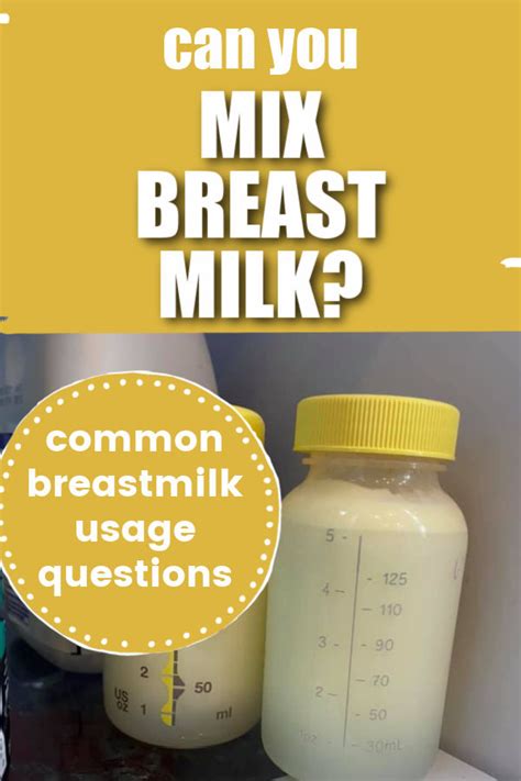 Mixing Breast Milk Common Questions Exclusive Pumping