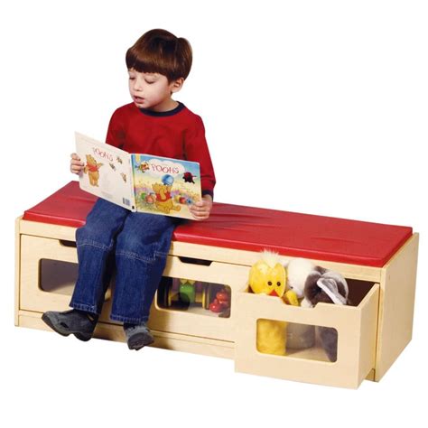 Easy View Storage Bench In Multicolor Multi Drawer Storage Bench