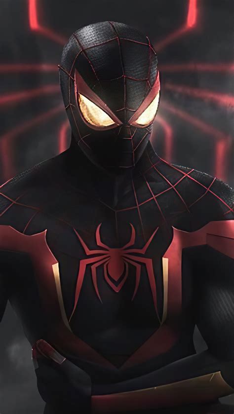 Spiderman With Black And Red Suit Wallpaper 4k Ultra Hd Id6074