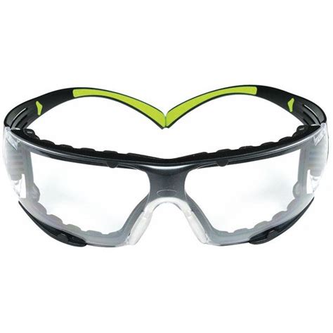 3m safety glasses wraparound clear polycarbonate lens anti fog sf401af fm zoro