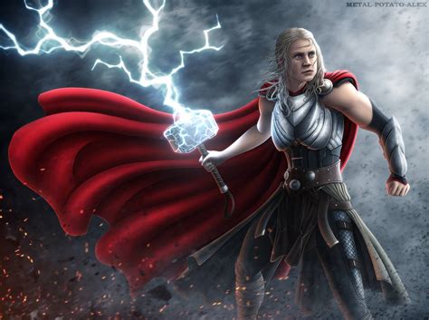 Thor Goddess Of Thunder By Orbitalwings On Deviantart