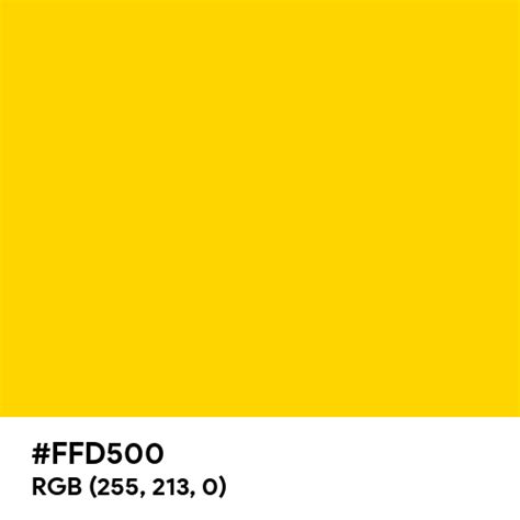 Cyber Yellow Color Hex Code Is Ffd500