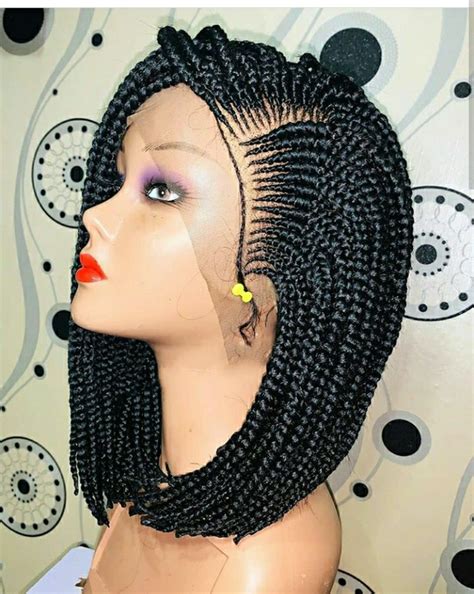 Buy Braided Wig For Black Woman Braided Full Frontal Lace For African