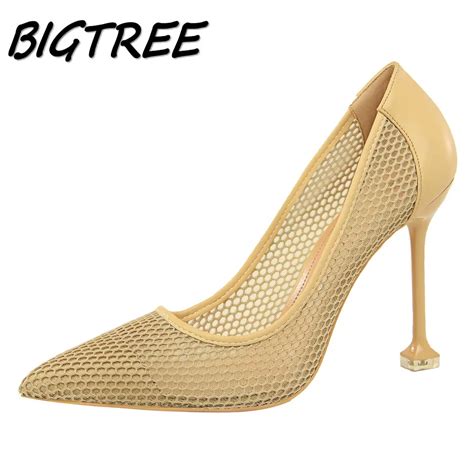 Bigtree Women Pointed Toe High Heel Shoes Woman Pumps Ladies Fashion Sexy Wedding Party Dress