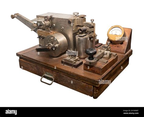 Telegraph 19th Century Is Isolated On The White Stock Photo Alamy