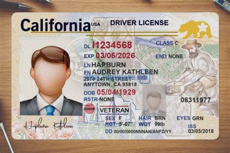 California Drivers License Template Editable Free Gasetom