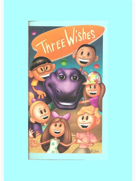 Barney Read Along Book Three Wishes Spiral Notebook For Sale By