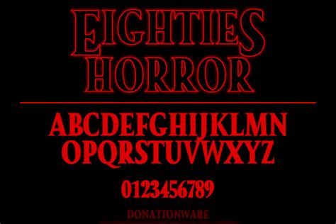 Eighties Horror Font Hawtpixel Darrell Flood Fontspace