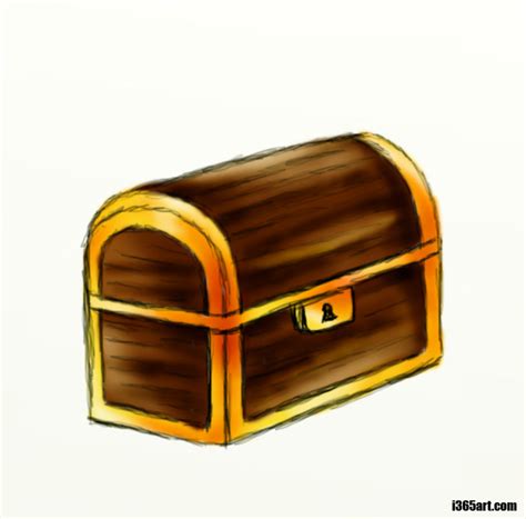 How To Draw A Treasure Chest In Easy Steps FeltMagnet