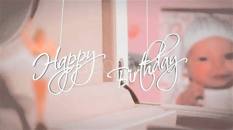 Happy Birthday Text Motion Graphics For Your Video Youtube