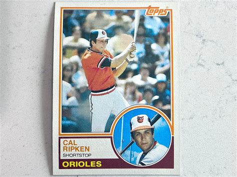 1983 Cal Ripken Topps Baseball Card 163 In Great Condition Etsy