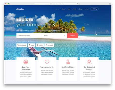 Tourists are very demanding people, so very few of them agree to get the first available guide. 41 Free Travel Agency Website Templates With Premium Features 2020