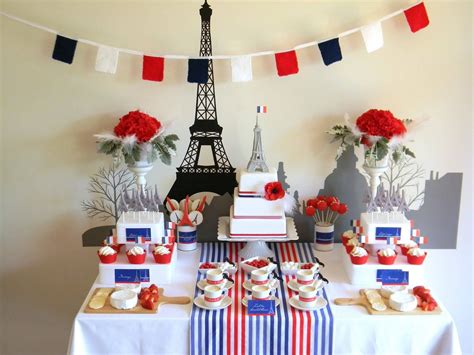Sweet Table Spéciale 14 Juillet Paris Party Paris Birthday Parties
