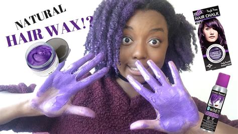 Color Wax On Natural Hair Wax Vs Chalk Vs Spray Youtube