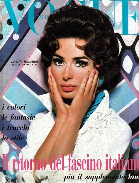 cover of vogue italy with isabella rossellini september 1990 id 3313 magazines the fmd