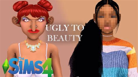 Sims 4 Cas Ugly To Beauty Challenge Youtube