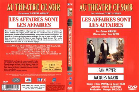 Jaquette DVD De Au Theatre Ce Soir Les Affaires Sont Les Affaires