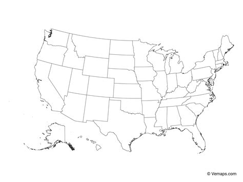 United States Map Editable Interactive Map
