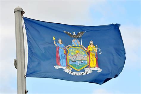 New York State Flag Worldatlas